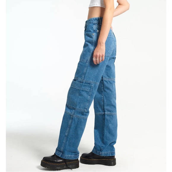 THE RAGGED PRIEST Combat Jeans size 10 light blue - Picture 3 of 10